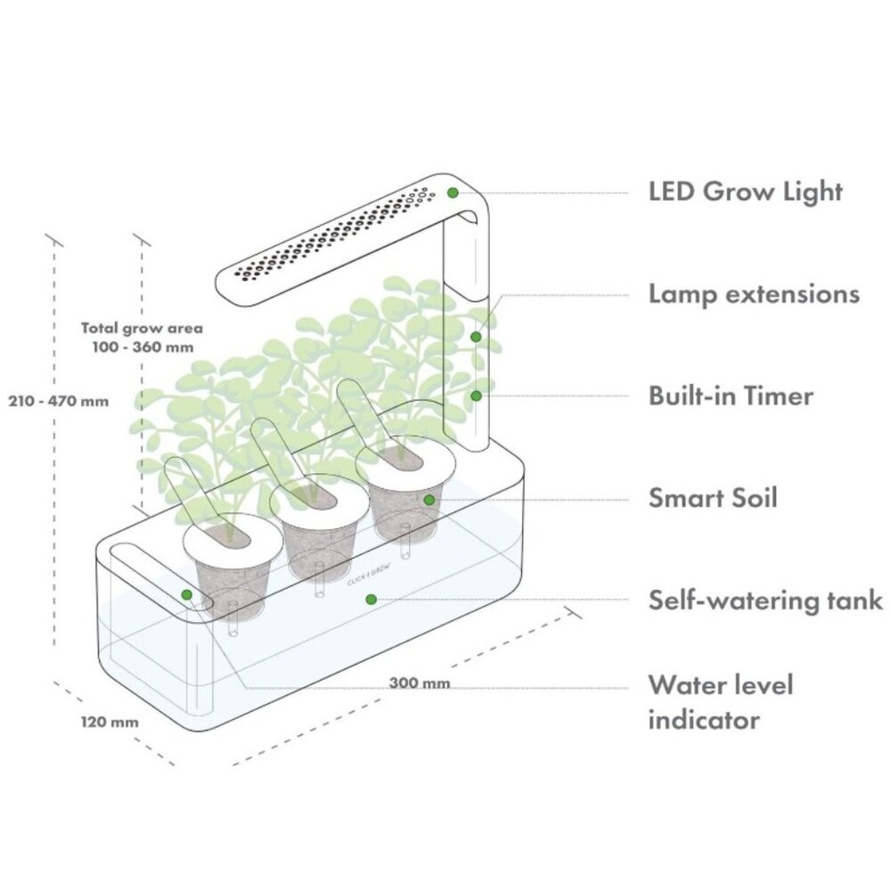 Indoor Herb Garden Kit with Grow Light - Picture 6 of 9